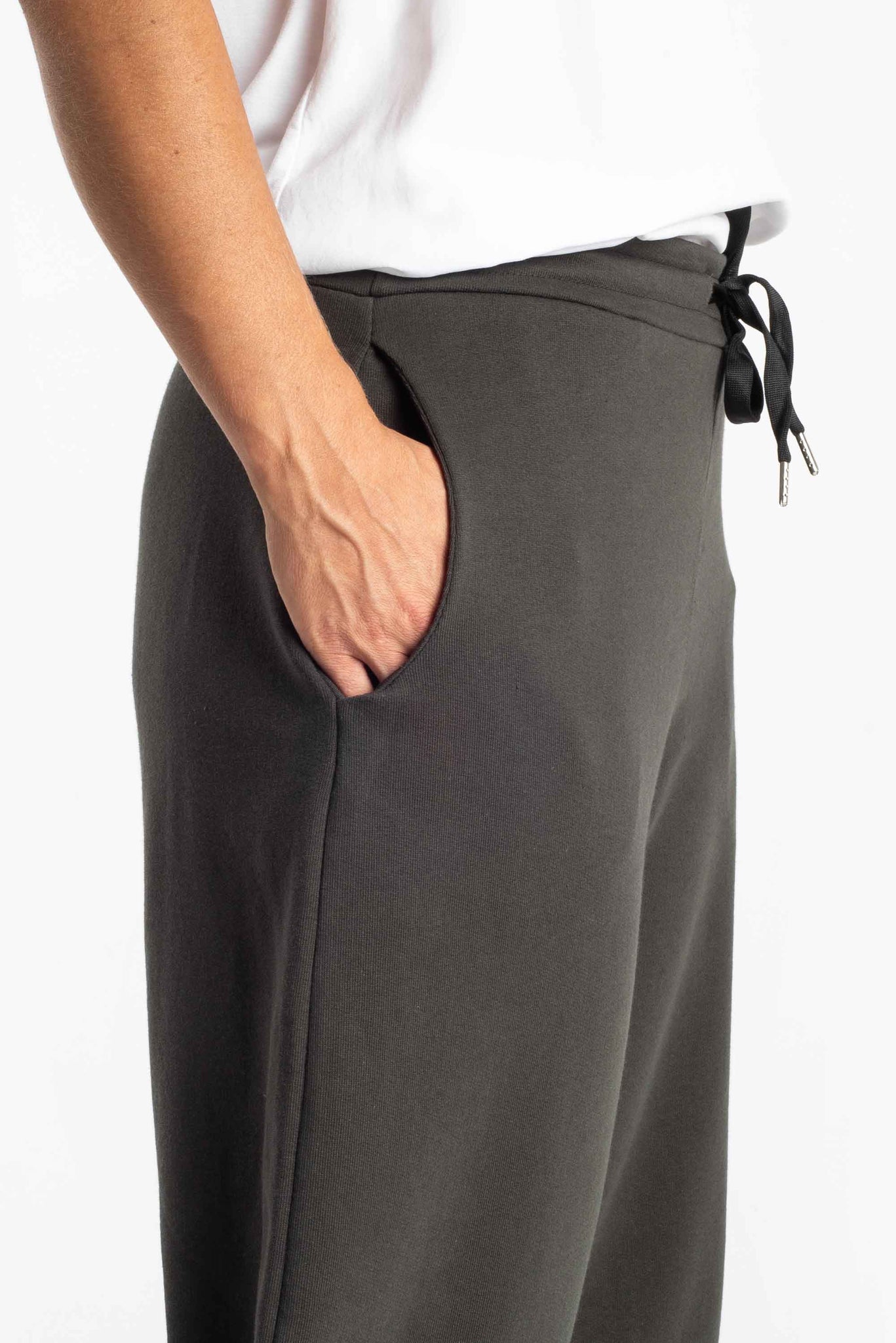 Pantalone baggy in felpa di cotone