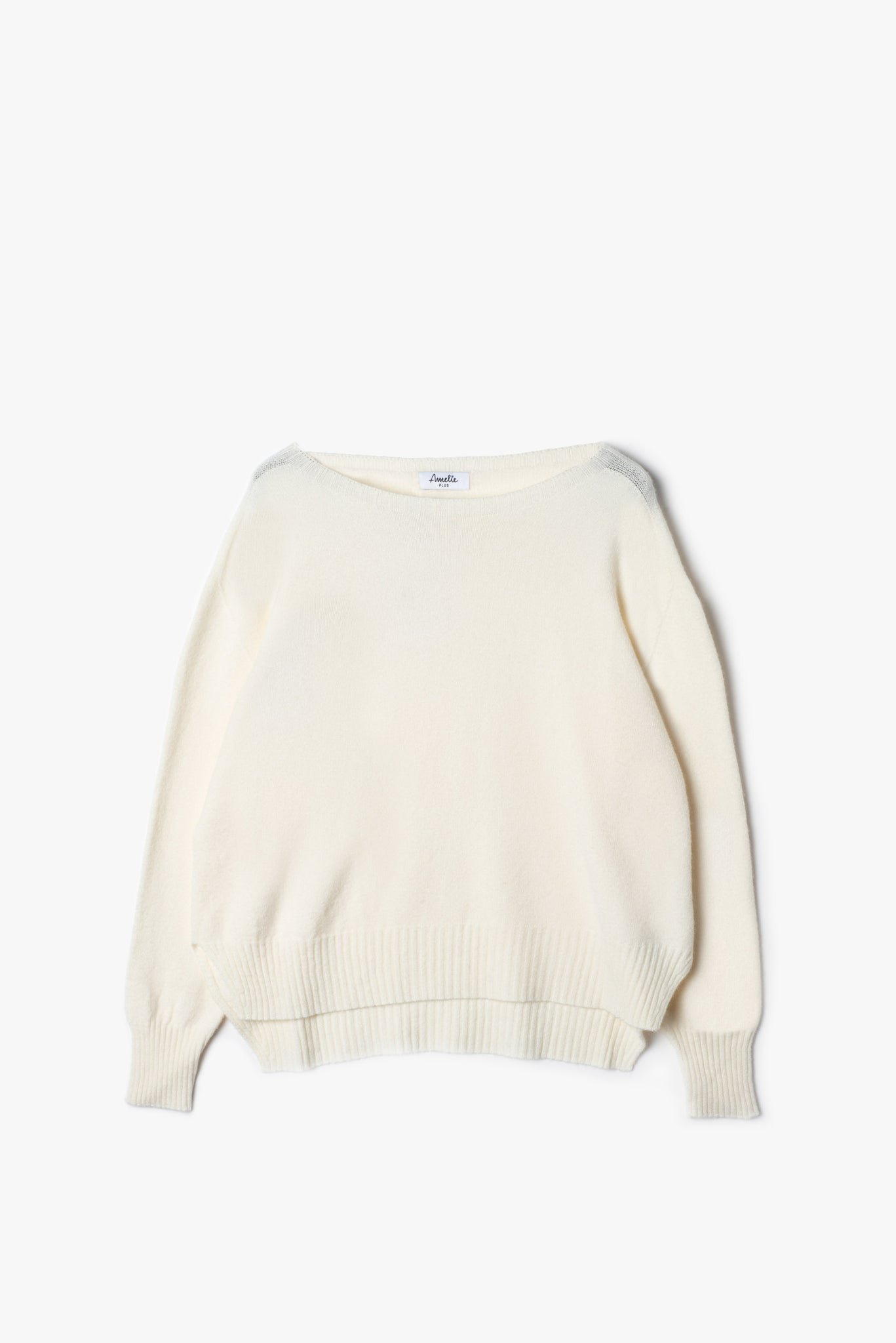 Asymmetrical pullover with side slits